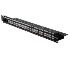 ROLINE Keystone 19'''' modulio rėmas Cat.5/Cat.6, 24 prievadai, tuščias, neekranuotas, juodas, juodas, Krone LSAplus