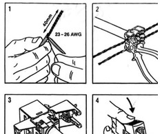 Roline Keystone Jack, Cat. 6a, RJ-45, unshielded, toolless, Slim, juodas wtyczka juoda (26.11.0376)