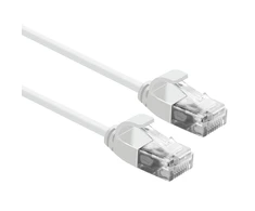 Roline UTP PatchCord Cat6a. LSOH plonas. Baltas 1,0 m
