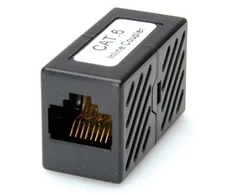 ROLINE RJ-45 modulinė jungtis, Cat.6, neekranuota, juoda, Modulinė jungtis, Juoda, Plastikas