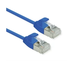 Roline ROLINE F/UTP DataCenter Patch Cord Cat.6A (EA klasė), LSOH, labai plonas, mėlynas, 0,3 m