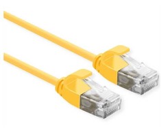 ROLINE 21.15.3925, 2 m, Cat6a, U/UTP (UTP), RJ-45, RJ-45, Geltonas