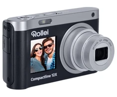 Rollei Compactline 12102, 64 MP, 9200 x 6900 pikselių, CMOS, 12x, 4K Ultra HD, Juodas