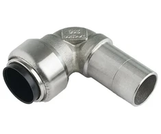 Roth 90° kampas 15 mm įmovė/nippelis nerūdijantis plienas