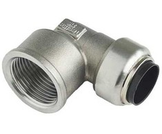 Roth kampinė 90° įvorė, 18 mm x 12 colių, nerūdijančio plieno