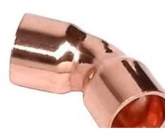 RUBINETTERIE BRESCIANE BONOMI  TURBO 45° alkūnė 28 mm - su dviem litavimo įvorėmis