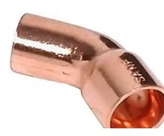 RUBINETTERIE BRESCIANE BONOMI  TURBO 45° alkūnė 28 mm - su įvore ir lygiu galu