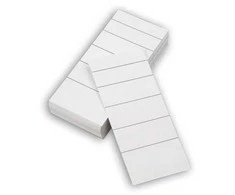 Rygetiketter brevordnere bred neutral 100stk/pak