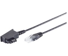 S-Conn TAE-F kištukas > RJ45 kištukas juodas 15,0 m
