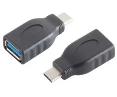S-Conn 13-30008, USB 3.1 C, USB 3.0 A, Juodas