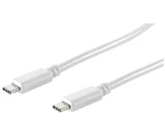 S-Conn 13-45026, 1 m, USB C, USB C, 3.2 Gen 2 (3.1 Gen 2), 10000 Mbit/s, Balta