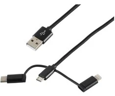 S-Conn 14-50068, 1 m, USB A, Micro-USB B, 2.0, 480 Mbit/s, Rūšiuoti