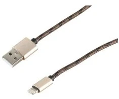 S-Conn S/CONN 14-50078, 0,9 m, „Lightning“, USB A, Ruda, Tiesus, Tiesus