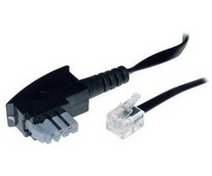 S-Conn S/CONN maksimalus jungiamumas 70113-6/2, 3 m, TAE-N, RJ-11, Kištukas, Kištukas, Juodas