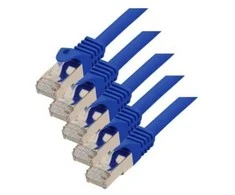 S-Conn S/CONN 75511-B-SET5, 1 m, Cat7, S/FTP (S-STP), RJ-45, RJ-45, Mėlynas