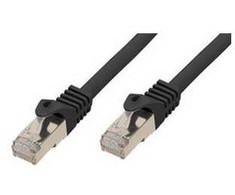 Shiverpeaks S-Conn BASIC-S patch kabelis S/FTP PIMF Rohkabel Cat.7 juodas 1,0m
