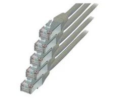 S-Conn S/CONN kat. 6 S/FTP 0,5 m, 0,5 m, Cat6, S/FTP (S-STP), RJ-45, RJ-45, pilkas