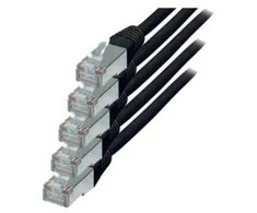 S-Conn S/CONN kat. 6 S/FTP 0,5 m, 0,5 m, Cat6, S/FTP (S-STP), RJ-45, RJ-45, juodas