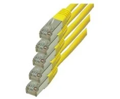 S-Conn S/CONN kat. 6 S/FTP 0,5 m, 0,5 m, Cat6, S/FTP (S-STP), RJ-45, RJ-45, geltonas