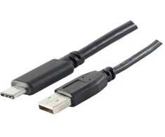 S-Conn S/CONN 77143-1.8, 1,8 m, USB A, USB C, USB 2.0, 0,48 Gbit/s, Juoda