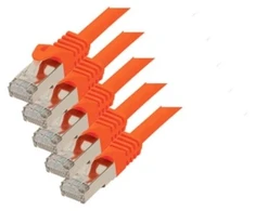 S-Conn S/CONN Cat. 7 S/FTP 0,5 m, 0,5 m, Cat7, S/FTP (S-STP), RJ-45, RJ-45, oranžinis