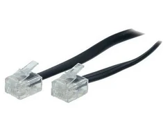 S-Conn S/CONN maksimalus ryšys 70083-, 3 m, RJ-11, RJ-11, vyriškas, vyriškas, juodas