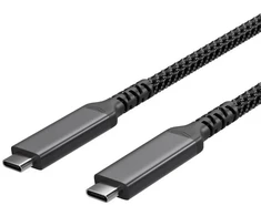 Shiverpeaks Kompiuteriai kabeliai ir adapteriai USB C/C 3.2 100W PD pakrovimo kabelis Textil 1m