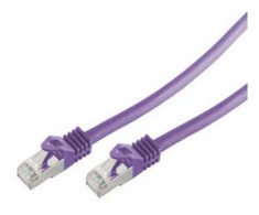 Shiverpeaks Patchcord BASIC-S Cat 7, S/FTP, PiMF, LSZH, violetinė, 1m (BS75511-V)