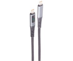S-Conn S/CONN BS14-59035, 0,5 m, USB C, USB C, USB 2.0, 0,48 Gbit/s, Juoda, Pilka