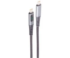 „shiverpeaks BS14-59035“, 1 m, USB C, USB C, USB 2.0, 0,48 Gbit/s, Juoda, Pilka