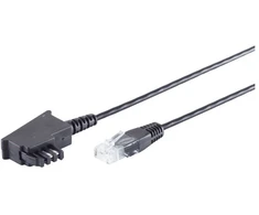 S-Conn TAE-F kištukas > RJ45 kištukas juodas 15,0 m