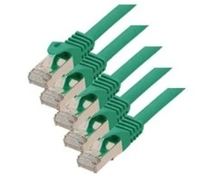 S-Conn S/CONN RJ45-RJ45, m-m, 0,5 m, 0,5 m, Cat7, S/FTP (S-STP), RJ-45, RJ-45, žalias