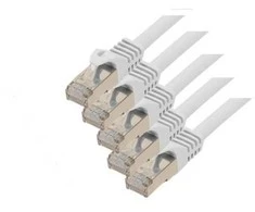 S-Conn S/CONN RJ45-RJ45, m-m, 0,25 m, 0,25 m, Cat7, S/FTP (S-STP), RJ-45, RJ-45, baltas