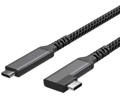 Shiverpeaks USB-C laidas įkrovimui USB C/C 3.2 100W PD Textil 90° 1m