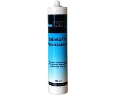 Easy SABETOFLEX „Sabetofix“ hermetikas/klijai 290 ml tūbelėje, juoda spalva
