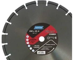 Saint Deimantinis diskas 400x10x3,2x25,4 - „vulcan Combo“ tinka statybinėms medžiagoms, asfaltbetoniui
