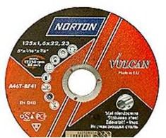 Saint-Gobain Abrasives A/S Pjovimo diskas 125x1,6x22,2 mm - Norton Vulcan A46T-Bf Nerūdijantis plienas 41