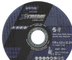 Saint-Gobain Abrasives A/S Skersinis sraigtas 125x2,0x22,23mm - A36V-125x2.0x22.2-T41 NOR-X-Treme life