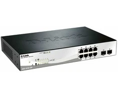Šakotuvas D-Link DGS-1210-10P, valdomas, L2, Gigabit Ethernet (10/100/1000), Power over Ethernet (PoE), montavimas į stelažą, 1U