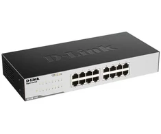 Šakotuvas D-Link GO-SW-16G, Nevaldomas, L2, Gigabit Ethernet (10/100/1000), Pilnai dvipusis, Montuojamas ant stovo, 1U