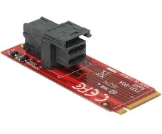 Šakotuvas DeLOCK 62721, PCIe, M.2, PCIe 3.0, Juoda, Raudona, 12 Gbit/s, -10 - 85 °C