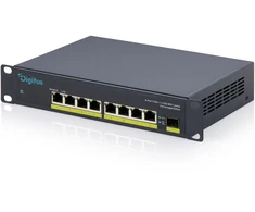 Šakotuvas Digitus Przełącznik sieciowy niezarządzalny 10" 8x rj45 2.5g, 1x sfp+ 10g, 60gbps, metalowy, bez wentylatora, plug&amp;play