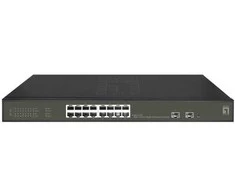 Šakotuvas Level One jungiklis LevelOne LevelOne jungiklis 16x GE GES-2118P 2xGSFP 19" 230W 16xPoE+