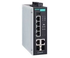 Šakotuvas Moxa Technologies „Moxa EDS-P506E-4PoE-2GTXSFP“, Valdomas, L2, Gigabit Ethernet (10/100/1000), Pilnai dvipusis, Maitinimas per Ethernet (PoE), Tvirtinamas prie sienos