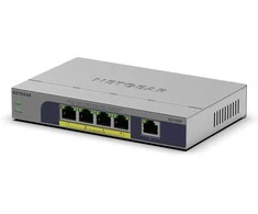 Šakotuvas Netgear 5-PORT 1GB UNMANAGED POE SWITCH - (GS105P)