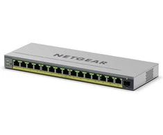 Šakotuvas Netgear 16-PORT POE+ 1G PLUS SWITCH - 1XSFP PORT 180W
