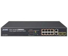 Šakotuvas Planet Technology PLANET FGSD-1008HPS, Valdomas, Greitas Ethernet (10/100), Pilnai dvipusis, Maitinimas per Ethernet (PoE)