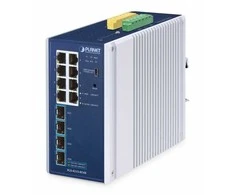 Šakotuvas Planet Technology PLANET IP30 Industrial L2/L4 8 prievadų, valdomas, L2/L4, gigabito Ethernet (10/100/1000), pilnai dvipusis, montuojamas ant sienos