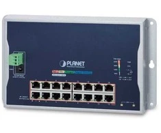 Šakotuvas Switch Planet PLANET WGS-4215-16P2S jungiama ir tinklo jungtys Valdomas L2 Gigabit Ethernet (10/100/1000) PoE palaikymas Juodas