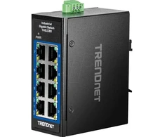 Šakotuvas Trendnet 8-PORT INDUSTRIAL GIGABIT - DIN-RAIL MINI SWITCH